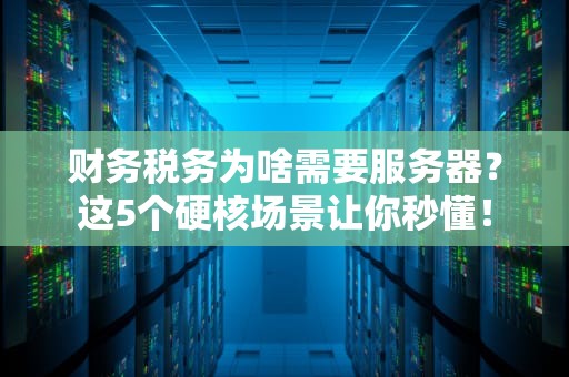 财务税务为啥需要服务器？这5个硬核场景让你秒懂！