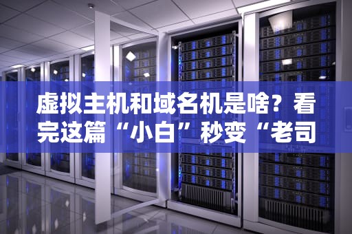 虚拟主机和域名机是啥？看完这篇“小白”秒变“老司机”！