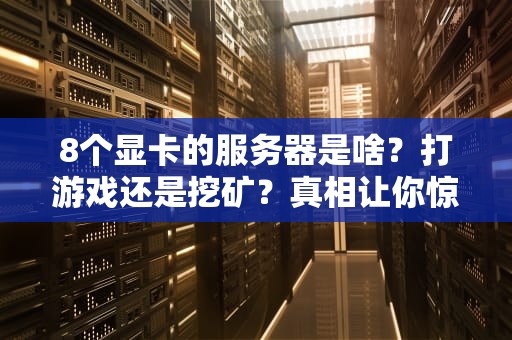 8个显卡的服务器是啥？打游戏还是挖矿？真相让你惊掉下巴！