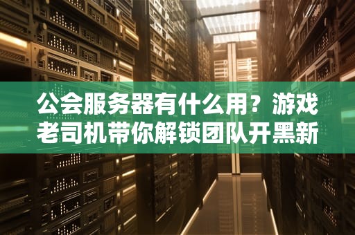 公会服务器有什么用？游戏老司机带你解锁团队开黑新姿势！
