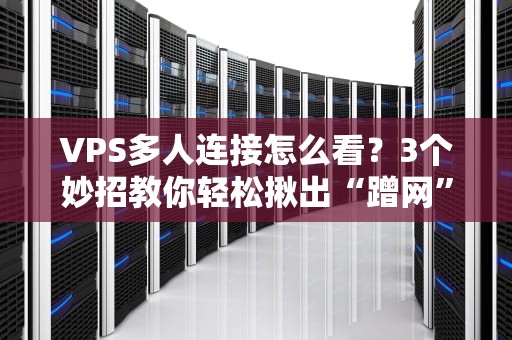 VPS多人连接怎么看？3个妙招教你轻松揪出“蹭网”小伙伴！