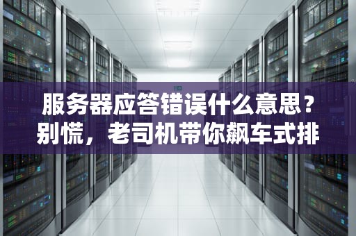 服务器应答错误什么意思？别慌，老司机带你飙车式排错！