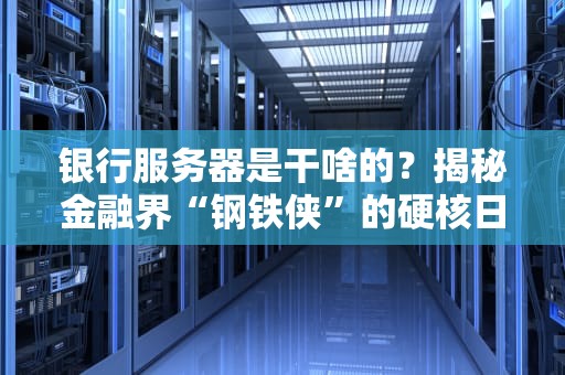 银行服务器是干啥的？揭秘金融界“钢铁侠”的硬核日常！