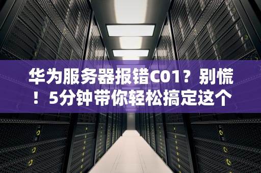 华为服务器报错C01？别慌！5分钟带你轻松搞定这个“小脾气”
