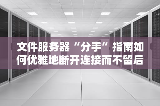 文件服务器“分手”指南如何优雅地断开连接而不留后患？