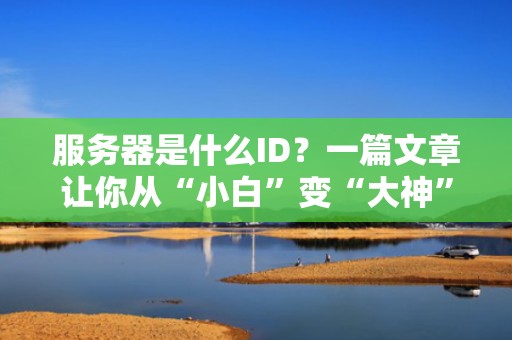 服务器是什么ID？一篇文章让你从“小白”变“大神”！（附超实用选购指南）