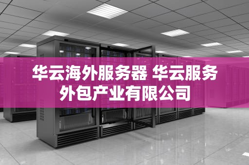 华云海外服务器 华云服务外包产业有限公司