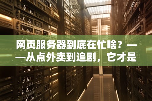 网页服务器到底在忙啥？——从点外卖到追剧，它才是幕后“打工人”