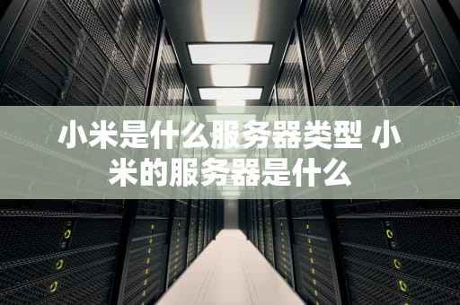 小米是什么服务器类型 小米的服务器是什么