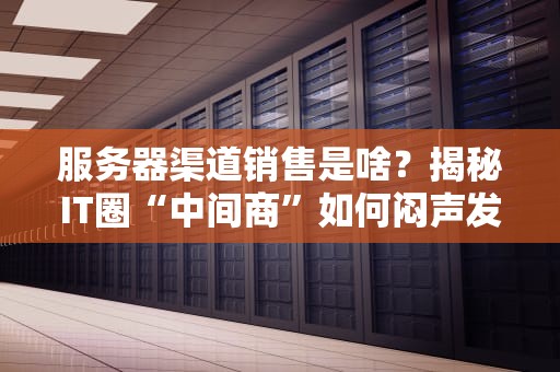 服务器渠道销售是啥？揭秘IT圈“中间商”如何闷声发大财！