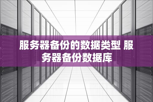 服务器备份的数据类型 服务器备份数据库