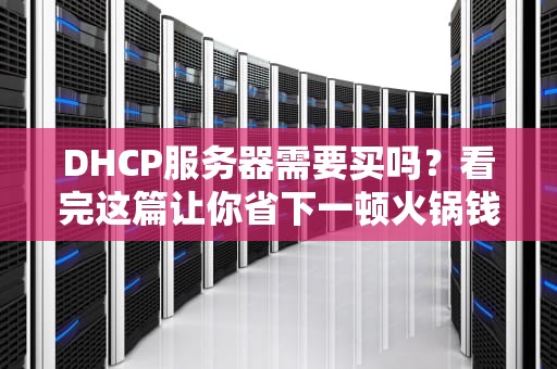 DHCP服务器需要买吗？看完这篇让你省下一顿火锅钱！