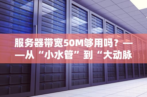 服务器带宽50M够用吗？——从“小水管”到“大动脉”的真相解析