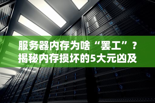 服务器内存为啥“罢工”？揭秘内存损坏的5大元凶及预防妙招！