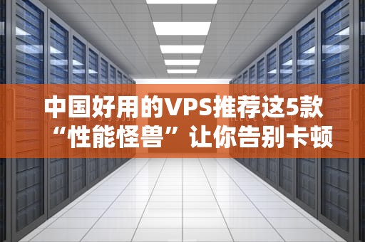 中国好用的VPS推荐这5款“性能怪兽”让你告别卡顿，稳如老狗！