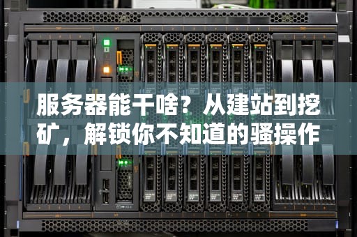 服务器能干啥？从建站到挖矿，解锁你不知道的骚操作！