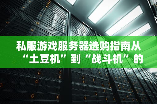 私服游戏服务器选购指南从“土豆机”到“战斗机”的终极避坑手册