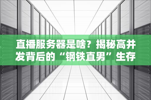 直播服务器是啥？揭秘高并发背后的“钢铁直男”生存法则！