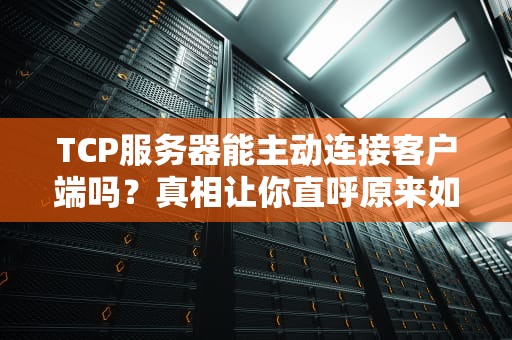 TCP服务器能主动连接客户端吗？真相让你直呼原来如此！