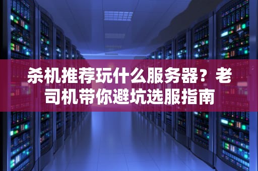 杀机推荐玩什么服务器？老司机带你避坑选服指南