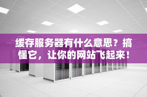 缓存服务器有什么意思？搞懂它，让你的网站飞起来！