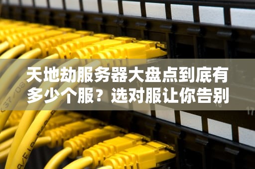 天地劫服务器大盘点到底有多少个服？选对服让你告别排队噩梦！