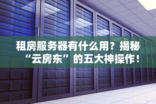 租房服务器有什么用？揭秘“云房东”的五大神操作！
