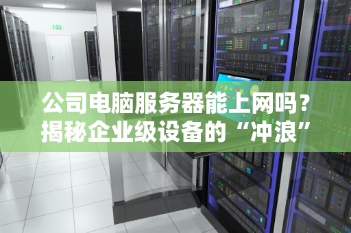 公司电脑服务器能上网吗？揭秘企业级设备的“冲浪”真相！