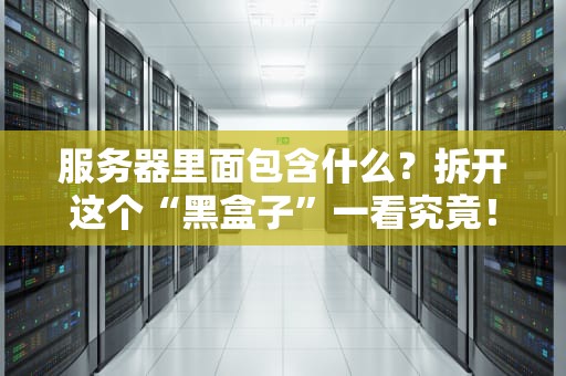 服务器里面包含什么？拆开这个“黑盒子”一看究竟！
