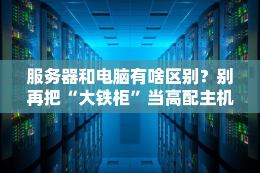 服务器和电脑有啥区别？别再把“大铁柜”当高配主机了！