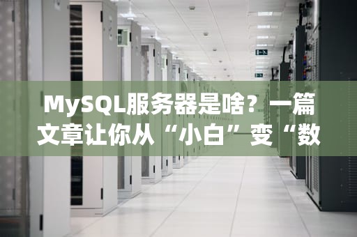 MySQL服务器是啥？一篇文章让你从“小白”变“数据库老司机”！
