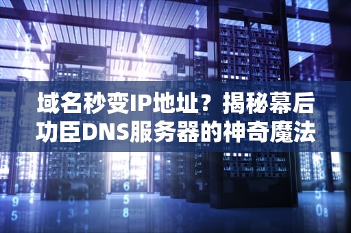 域名秒变IP地址？揭秘幕后功臣DNS服务器的神奇魔法！