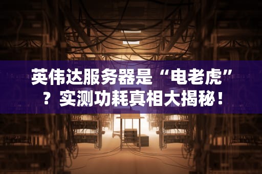英伟达服务器是“电老虎”？实测功耗真相大揭秘！