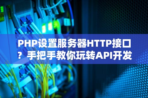 PHP设置服务器HTTP接口？手把手教你玩转API开发！