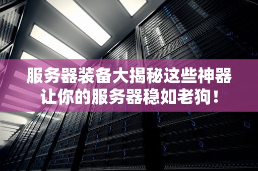 服务器装备大揭秘这些神器让你的服务器稳如老狗！