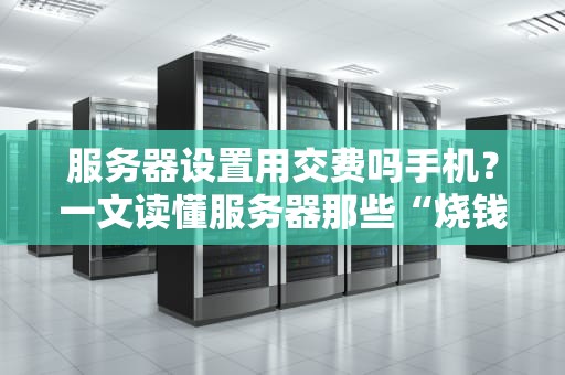 服务器设置用交费吗手机？一文读懂服务器那些“烧钱”小秘密！