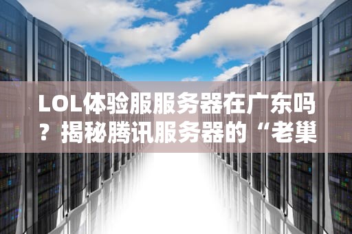 LOL体验服服务器在广东吗？揭秘腾讯服务器的“老巢”与加速技巧
