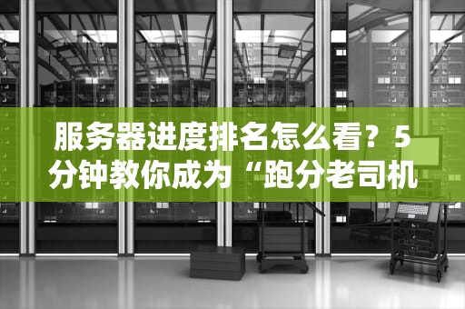 服务器进度排名怎么看？5分钟教你成为“跑分老司机”！