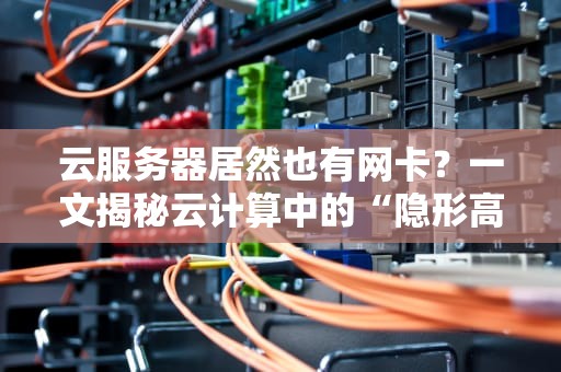 云服务器居然也有网卡？一文揭秘云计算中的“隐形高速公路”