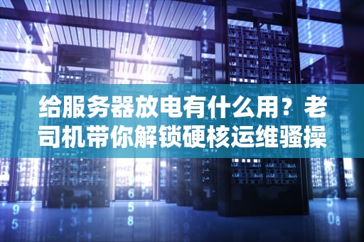 给服务器放电有什么用？老司机带你解锁硬核运维骚操作！