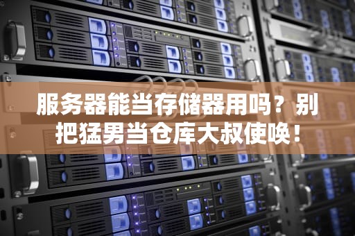 服务器能当存储器用吗？别把猛男当仓库大叔使唤！