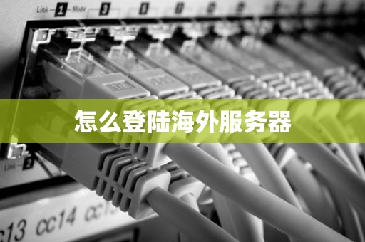怎么登陆海外服务器