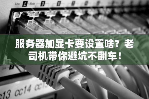 服务器加显卡要设置啥？老司机带你避坑不翻车！