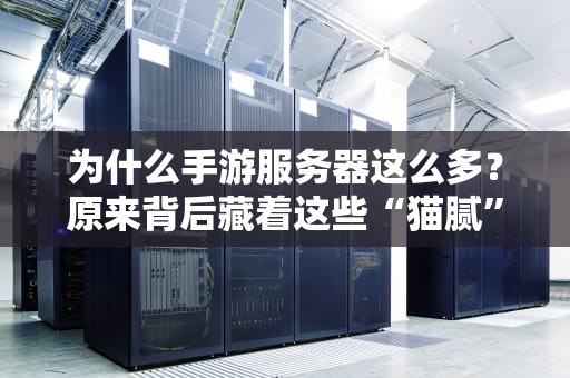 为什么手游服务器这么多？原来背后藏着这些“猫腻”！