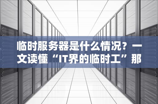 临时服务器是什么情况？一文读懂“IT界的临时工”那些事儿！