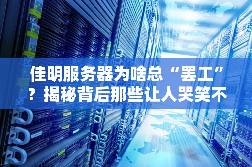 佳明服务器为啥总“罢工”？揭秘背后那些让人哭笑不得的技术玄机！