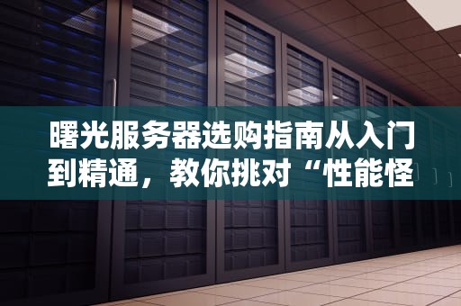 曙光服务器选购指南从入门到精通，教你挑对“性能怪兽”！