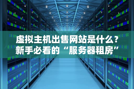 虚拟主机出售网站是什么？新手必看的“服务器租房”指南！