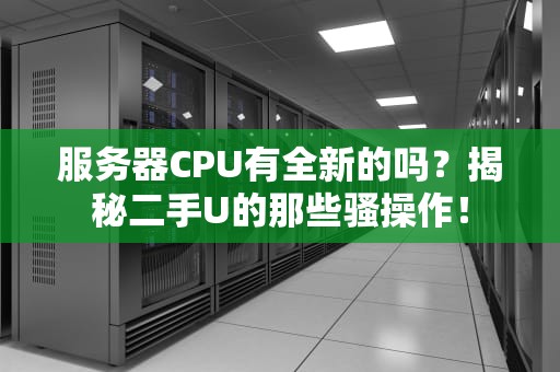 服务器CPU有全新的吗？揭秘二手U的那些骚操作！