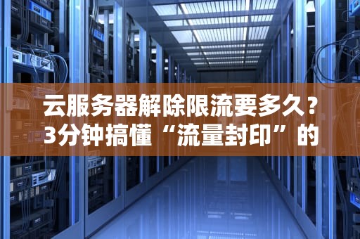 云服务器解除限流要多久？3分钟搞懂“流量封印”的破解法则！
